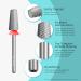 Fine Safety Tapered Nail Drill Bits - Uncoated Smooth Top Barrel | 3/32 Two-Way Carbide for Manicure & Gel Removal - International Shipping Available - Buy Online on GoSupps.com