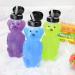Cornucopia Brands 8oz Honey Bear Straw Cups (3-Pack) - Clear with Black Lids - Buy Online on GoSupps.com