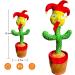 Dancing Cactus Toy - Interactive Plush Singing Cactus Repeats & Dances - USB Rechargeable - Fun Christmas Decor Piece - Buy Online on GoSupps.com