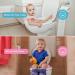 Foldable Portable Potty Seat for Toddler Travel - Non-Slip Toilet Training Cover for Girls - Includes Drawstring Bag - Pink Owl Design - Buy Online on GoSupps.com