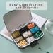 Restree Portable Pill Organizer - Moisture-Proof Travel Case for Vitamins, Medicine, Supplements - Extra Large 9 Compartments (Black) - Buy Online on GoSupps.com