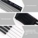 4 Pieces Carbon Lift Teasing Combs - Salon Lifting Fluffing Comb for Women - Black and Purple Artsy Style - 5 Stainless Steel Pins Included - Buy Online on GoSupps.com
