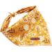 Lionet Paws Dog Bandana - Triangle Scarf for Small Medium & Large Dogs | White Flower Print - Buy Online on GoSupps.com