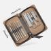 Nail Clippers Set Nail Clippers Adult Nail Care Tools Manicure Set 10 in 1 Stainless Steel Repair Kit with Brown Leather Travel Nail Set - Buy Online on GoSupps.com
