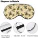 Yellow Bee & Honeycomb Sleep Mask Eye Cover - Adjustable Strap, Blocks Light for Men and Women - Ideal for Sleeping, Travel, and Naps - Buy Online on GoSupps.com