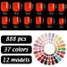 888 Colorful Short False Nails Set - Acrylic Press on Nails for Women & Girls - Bright Colors - Buy Online on GoSupps.com