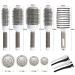 Boar Bristle Round Brush Set for Blow Drying - Vented Curved Detangling Brush with Ceramic & Ionic Technology for Smooth, Frizz-Free Hair - Ideal for Curling & Straightening - Buy Online on GoSupps.com