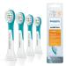 Philips Sonicare for Kids Original Compact Sonic Toothbrush Heads for 3+-Year-Old Kids 4 Unit Pack in Blue (Model HX6034/33) From the age of 3 single