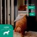 Hakuna Pets Patio Pet Door for Sliding Doors | Easy DIY Install | Magnetic Closure | Durable UV Resistant Mesh | Large, Black | Ideal for Rentals - Buy Online on GoSupps.com