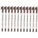 Outanaya 12pcs Eyebrow Pencil with Brush Eyebrow Pen Brow Pen Brush Eyebrow Pencils Plastic Coffee