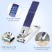26-Piece Stainless Steel Manicure Pedicure Kit | Siyaluens Professional Nail Clippers Set for Grooming | Travel-Friendly Fingernail Clippers | Blue Manicure Set - Buy Online on GoSupps.com