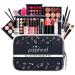 Jascherry 28-Piece Portable Makeup Case Set for Women Complete Travel Cosmetics Kit with Eyeshadow Palette Lipstick and Brushes - Perfect Gift for Women and Girls - Buy Online on GoSupps.com