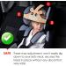 MINGZE Baby Child Car Seat Head Support - Adjustable Sleep Positioner & Safety Belt Protector (Blue) - Buy Online on GoSupps.com