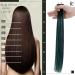 Buy Runature Invisible Tape Extensions | Real Hair Ombre Black Teal | 55cm Long | 50g | 20 Pieces | #1b/Teal | Best Quality Tape-In Hair Extensions - Buy Online on GoSupps.com