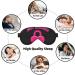 Just Married Print Eye Mask | Unisex Soft Sleep Shade for Travel Yoga & Shift Work - Buy Online on GoSupps.com