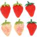 HOMSFOU 24 Pcs Simulated Strawberry Model Faux Strawberry Fake Strawberry Simulation Strawberries Artificial Red Strawberries Fake Blueberries Fake Fruits Fake Strawberries Pvc Chic Child - Buy Online on GoSupps.com