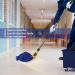 Gadhra Commercial Mop Set - Heavy Duty Looped-End String Industrial Mop with 2 Mop Heads for Floor Cleaning - Blue/Yellow - Buy Online on GoSupps.com