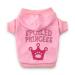 DroolingDog Dog Princess Shirts Pet Dog Clothes Dog Hoodie for Small Dogs Small (3.3lb-5.5lb Pink