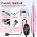 JIASHENG USB Electric Nail Drill | Portable Electric Nail File for Acrylic & Gel Nails | Professional Manicure & Pedicure Kit | Pink - Perfect for Home & Salon Use - Buy Online on GoSupps.com