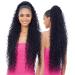Long Curly Drawstring Ponytail 30”Synthetic Clip In Ponytail Extensions Black Color for Women Afro Curly Corn Wave Wavey Clip on Ponytail(1B) 30 Inch (Pack of 1) #1B Long Ponytail
