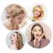 Lusofie 3Pcs White Faux Pearl Headbands for Women - Bridal Hair Hoop Set - Buy Online on GoSupps.com