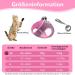 Adjustable Cat Dishes with Leash - Breakout-Proof Tableware Set for Cats & Small Dogs (Pink L) - Buy Online on GoSupps.com
