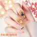 Paodduk Almond Halloween Nails Press On Almond Nails Almond Fake Nail Reusable False Nail Glue on Niail Press On Nail Manicure Decor for Girls - Buy Online on GoSupps.com