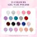 VANREESA 24 PCS Gel Nail Polish Pink Nude Purple Blue Gel Nail Polish Set Spring Summer Gel Polish Kit Soak Off U V Gel Nail Polish Set with Base Top Coat Nail Art Set Gifts for Women Brilliant Starry Sky - Buy Online on GoSupps.com