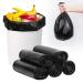 Fyy garbage bags waste bags | 5 roll |100 pieces |6 gallon waste bags garbage bags garbage bags for bathroom kitchen bedroom toilet office black 50*60 cm-6 gallons (black)
