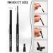Brown Eye Liner Pencils for Older Women Long Lasting Waterproof Smudge-Proof Gel Eyeliner Pencil Matte Cream Retractable Smooth Eyeliner Waterline Built in Sharpener Eye Liner Makeup Stick for Women 02# Brown - Buy Online on GoSupps.com