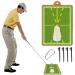 Golf Training Mat for Swing Detection, Path Visual Feedback Golf Swing Mat, Premium Golf Impact Mat, Path Feedback Golf Practice Mats, Advanced Golf Hitting Mat for Indoor/Outdoor