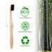 Virgin Forest Bamboo Toothbrush - Biodegradable Charcoal Bristles - Eco-Friendly Wooden Toothbrush 6-Pack - Buy Online on GoSupps.com