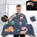 visesunny Barber Cape Funny Cartoon Dinosaur Cactus Floral Polyester Hair Cutting Salon Cape Apron Anti-Static Haircut Water-Resistant Shaving Cloth Beard Shaving Bib Hairdressing Cape Multi7 Large - Buy Online on GoSupps.com