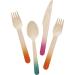 Talking Tables Tropical Fiesta Wooden Party Cutlery for 6 People Multicolor(FST2-CUTLERY) - Buy Online on GoSupps.com