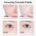 Contouring Concealer Palette Corrective Concealer Palette | 6-Color Concealer Palette Cream Contour Palette Waterproof Full Coverage Concealer Makeup Palette - Buy Online on GoSupps.com