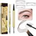 Eyebrow Pen Double Sided 4 Fork Eyebrow Gel PenLong Lasting Makeup Supplies Suitable for Daily Use Travel Work Sports Commuting - Buy Online on GoSupps.com