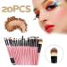 Lorenlli 20-Part Professional Make-Up Brush Set | Complete Kit for Everyday & Occasional Use - International Shipping Available - Buy Online on GoSupps.com