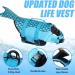 Emust Dog Chimney Shark: Ripstop Protection Vest & Rescue Handle for All Dog Sizes - Blue Mermaid XL Swimming Suit - Buy Online on GoSupps.com