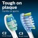 Philips Sonicare C3 and C2 Toothbrush Head Variety Pack - 3 Brush Heads - White - HX9023/6 - Genuine Plaque Control - Optimal Plaque Control - 3 Count - Buy Online on GoSupps.com