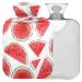 Naanle watercolor heat bottle with cover transparent hot water bottle 1 l hot water bottle for bed hand feet warmer pain relief heat and cold therapy