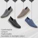 1TAZERO Men Slip On Loafer with Arch Support Insoles - Plantar Fasciitis Casual Shoes - 11 X-Wide, Black - Buy Online on GoSupps.com