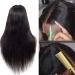 ISEE Hair 10A Brazilian Virgin 180% Density Straight Lace Front Wig - 20 Inch - Buy Online on GoSupps.com
