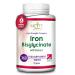 Iron Bisglycinate 28 mg - Iron Tablets 6 Month s Supply - 360 Iron Tablets High Strength Gentle Iron - Iron Supplements Suitable for Vegans - Best Immune System Booster for Women & Men - Made in UK