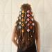 RUIENGCOMM Sunflower Headpiece Flower Tassel Headpiece Flower Headband Tassel Headpiece Bohemian Hair Band Adjustable Tassel Hair Wreath Flowers Hair Bands Girls (Colourful)