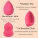 TCPENG Makeup Sponge for Blending Liquid Foundation Cream & Powder - Easy to Clean Super Soft & Non Latex Beauty Blender Concealer Applicator (3 Pack Rose Red) - Buy Online on GoSupps.com