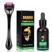 Derma Roller Beard Growth Serum - Stimulate Beard and Hair Growth - 0.5mm for Men - Amazing Beard Growth Kit 2 Piece Set