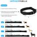 Premium IP68 Waterproof Airtag Dog Collar - Reflective & Durable for Medium-Sized Dogs | Apple Airtag Holder | Black - Buy Online on GoSupps.com