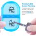 ZIKEE Weekly Pill Organizer - 2 Times a Day AM PM Pill Box with 7 Detachable Cases - Blue - Buy Online on GoSupps.com