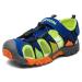 VITIKE children's sandals boys girls trekking sandals breathable and quick-drying sports sandals 33 EU 1 blue
