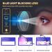 Blue Light Glasses 2 Pack - Fashion Round Half Frame Blue Light Blocking Glasses for Computer, Gaming, Reading, and TV - Gold & Silver Frames - Buy Online on GoSupps.com